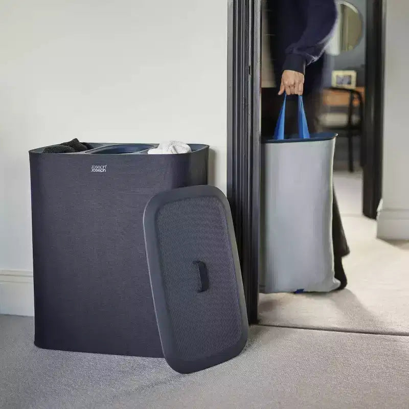 Joseph Joseph Tota Trio 90L Laundry Basket - Black