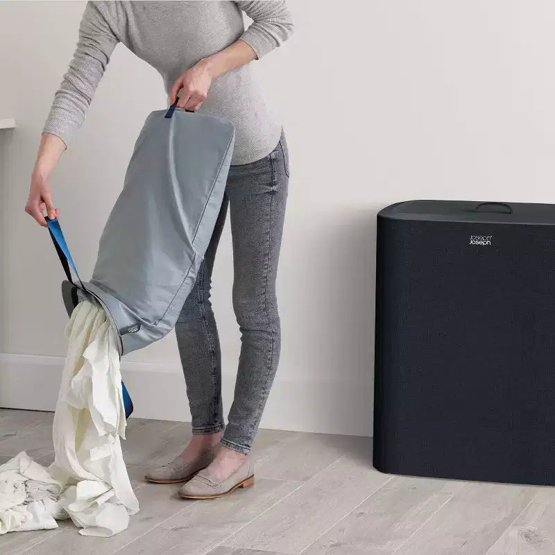 Joseph Joseph Tota Trio 90L Laundry Basket - Black