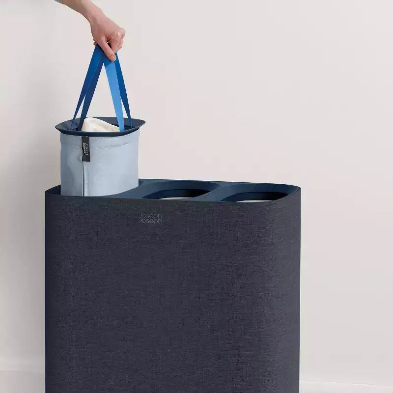 Joseph Joseph Tota Trio 90L Laundry Basket - Black