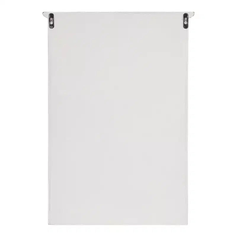 Hutchins Decorative Farmhouse Wood Wall Cabinet White/Gray - Kate & Laurel All Things Decor: Entryway Storage with Hooks