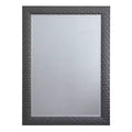 41.5" x 29.5" Axel Decorative Framed Wall Mirror Gray - Yosemite Home Decor: Beveled, Matte Finish, No Assembly Required