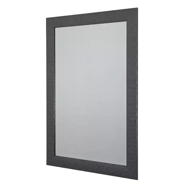 41.5" x 29.5" Axel Decorative Framed Wall Mirror Gray - Yosemite Home Decor: Beveled, Matte Finish, No Assembly Required
