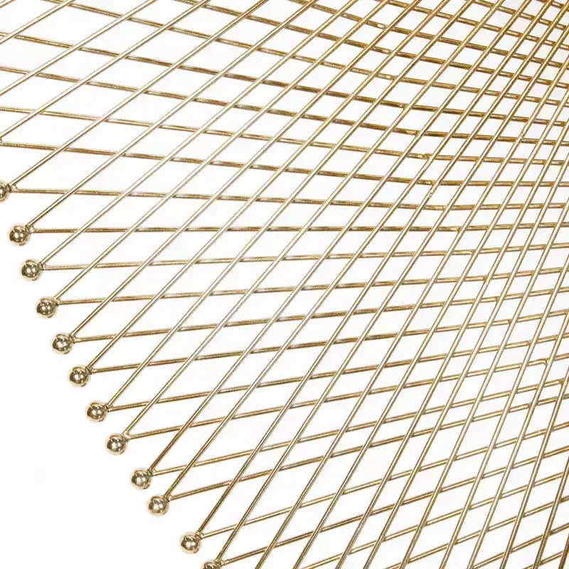 Metal Starburst Round Wall Mirror Gold - Olivia & May: Roulette Design, Modern Decor, No Assembly Required