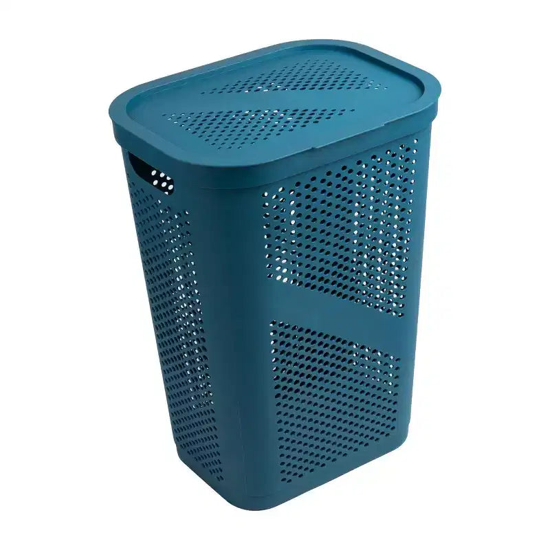 Mind Reader Kids' Slim Laundry Hamper Blue