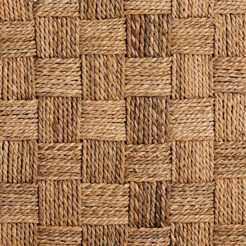 bali & pari Sabit Seagrass and Mahogany Wood Dining Chair Natural/Natural Brown