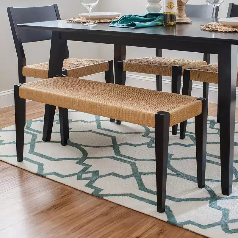 Powell Clara Dining Bench Black