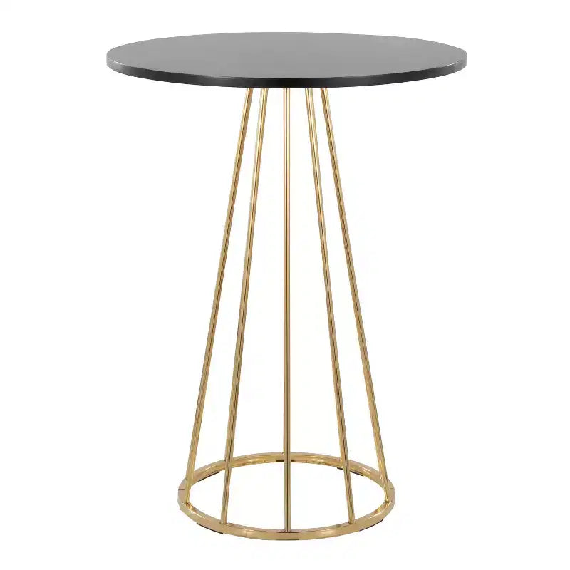 LumiSource Canary MDF Counter Table Gold/Black