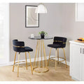 LumiSource Canary MDF Counter Table Gold/Black