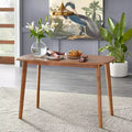 Buylateral Nettie Mid Century Modern Rectangular Dining Table Walnut Finish