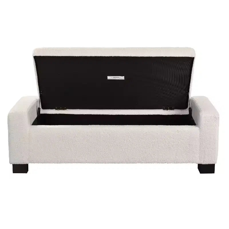 Christopher Knight Home Silas Indoor Upholstered Modern Storage Ottoman Beige