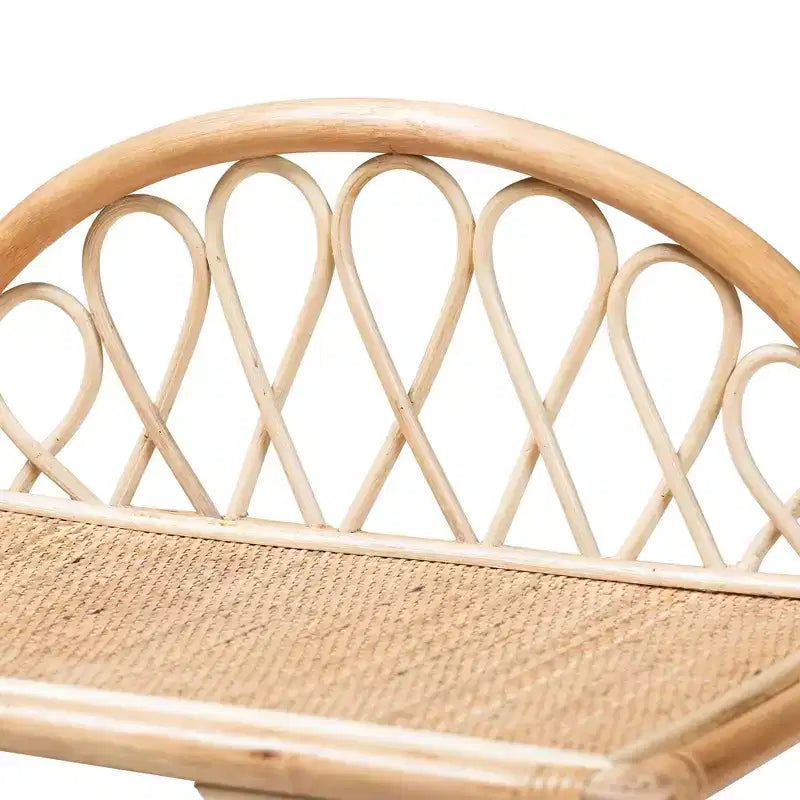 31.7" Redell Rattan 3 Tier Display Shelf Natural/Brown - bali & pari