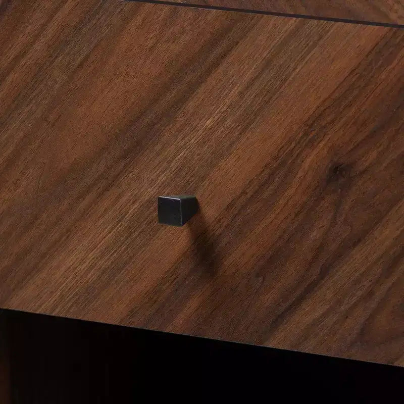Hartman Wood Storage Cabinet Walnut Brown - Baxton Studio