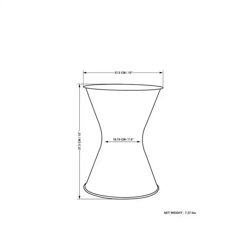 Cliona Metal Side Table Tarnished Brass - WyndenHall: No Assembly, Round End Table for Living Room, 50 lbs Capacity
