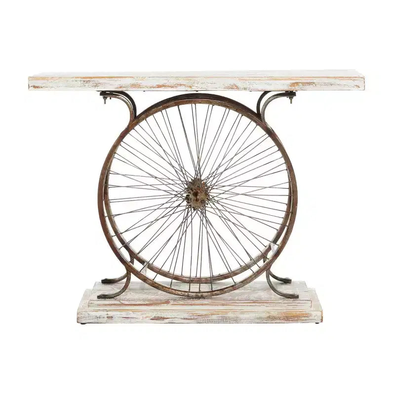 Rustic Console Table Brown - Olivia & May: Sturdy Iron Frame, No Assembly Required, Indoor Use