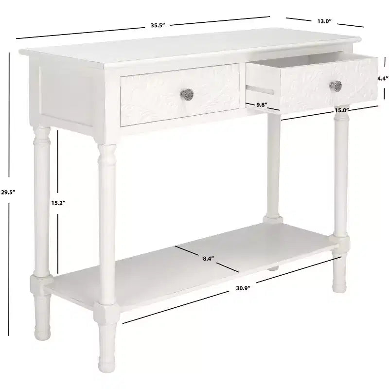 Josie 2 Drawer Console Table - CNS5708 -Safavieh