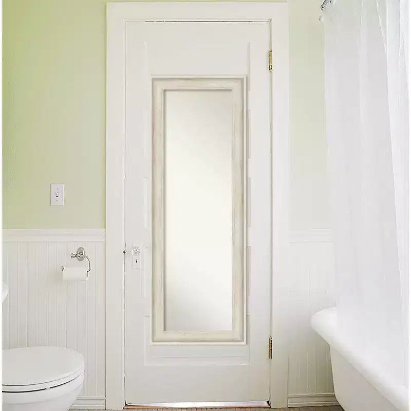 19 x 53 Regis Framed Full Length on the Door Mirror - Amanti Art