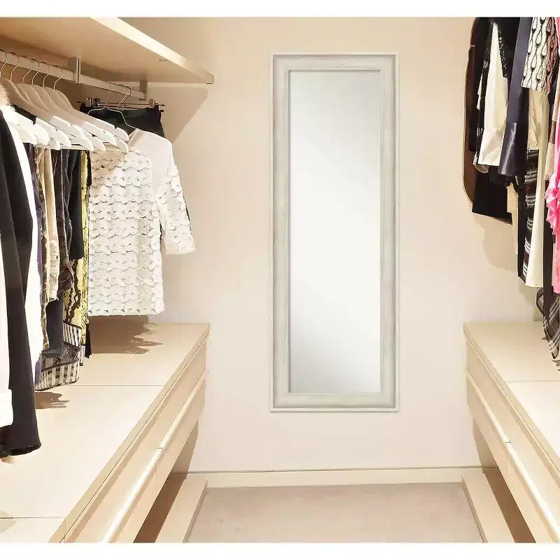 19 x 53 Regis Framed Full Length on the Door Mirror - Amanti Art