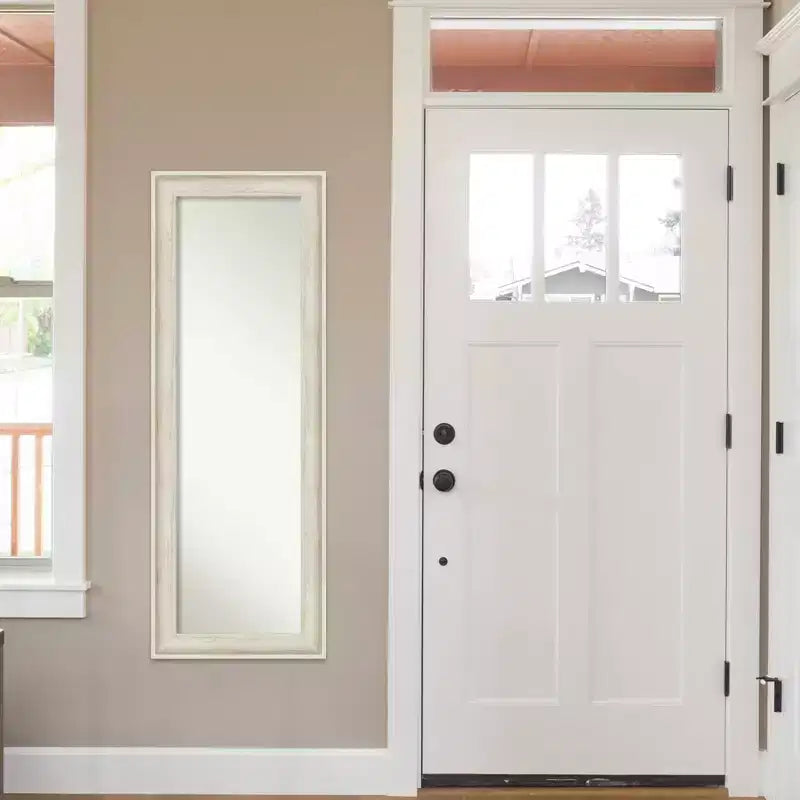 19 x 53 Regis Framed Full Length on the Door Mirror - Amanti Art
