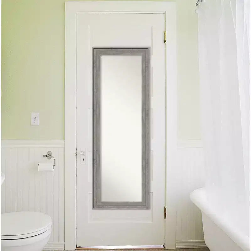 19 x 53 Regis Framed Full Length on the Door Mirror - Amanti Art