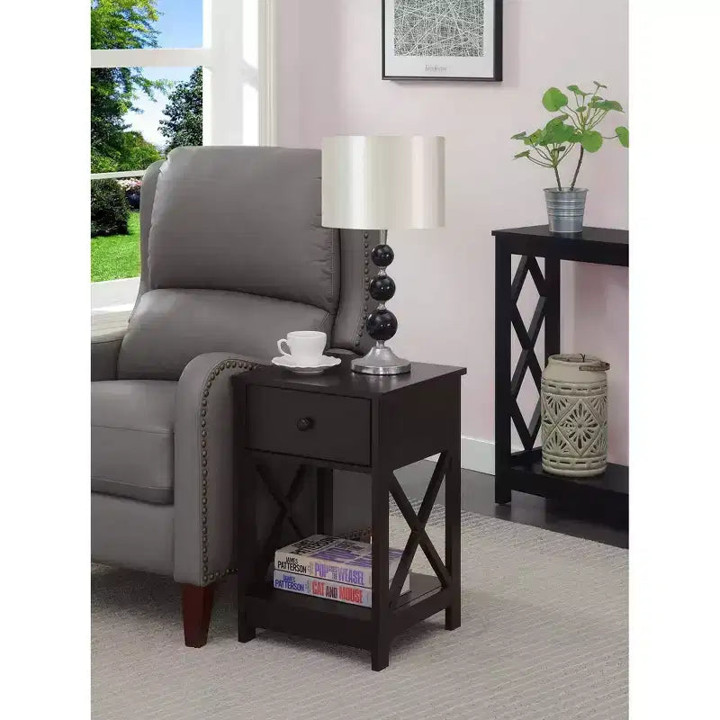 Oxford 1 Drawer End Table - Breighton Home