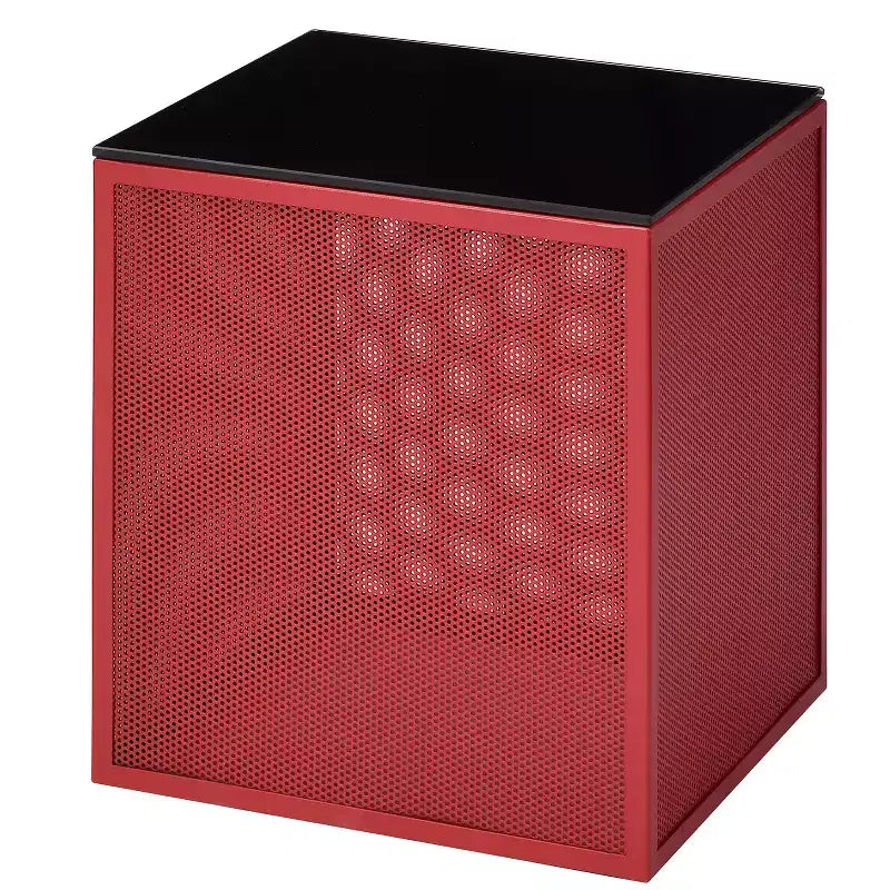 24/7 Shop At Home Dervock Glass Top Side Table with Glass Top