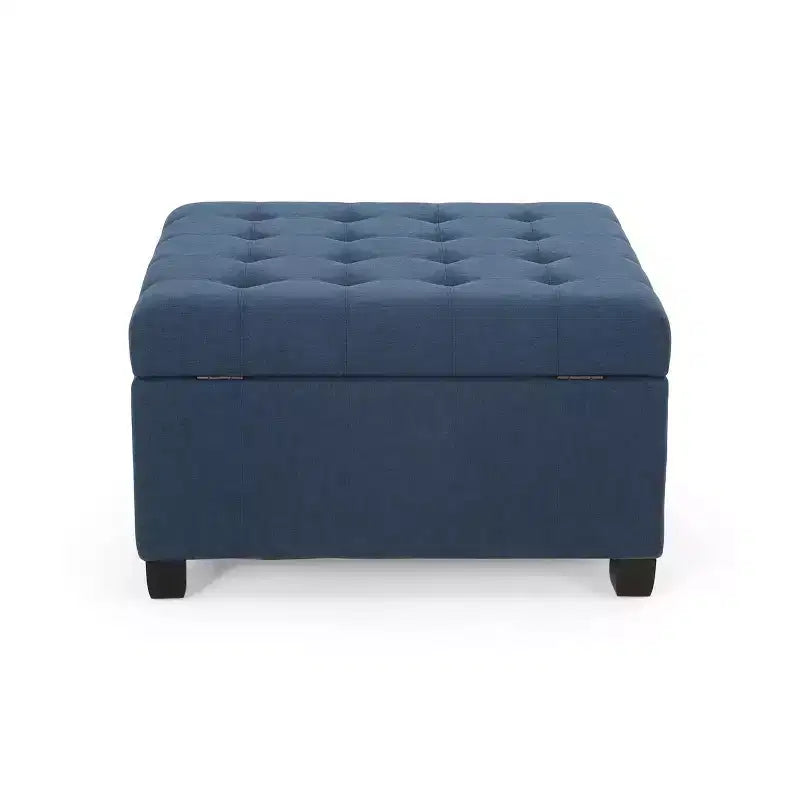 Isabella Contemporary Tufted Fabric Storage Ottoman - Christopher Knight Home