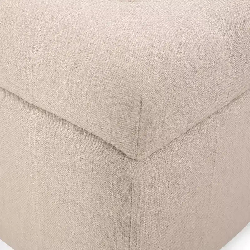 Isabella Contemporary Tufted Fabric Storage Ottoman - Christopher Knight Home