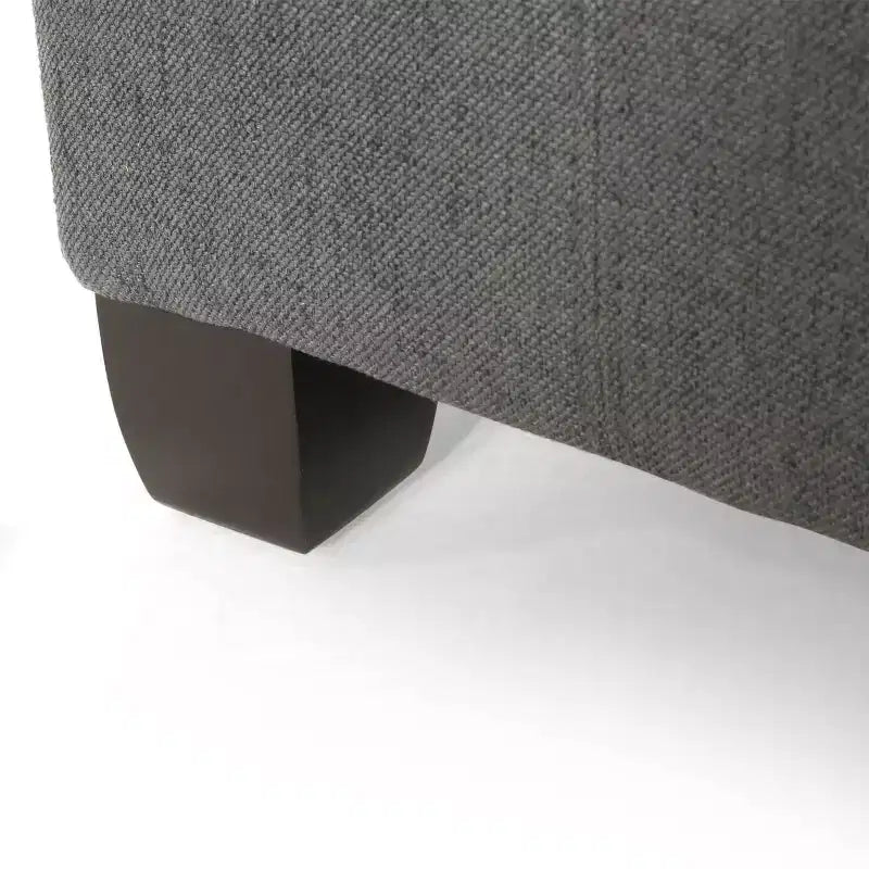 Isabella Contemporary Tufted Fabric Storage Ottoman - Christopher Knight Home