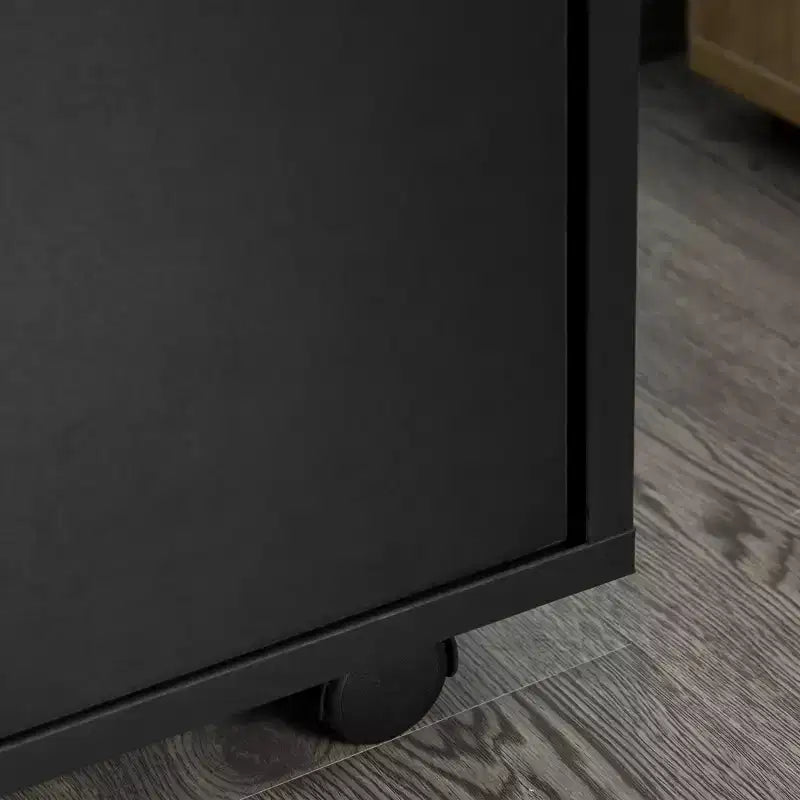 HOMCOM Mobile Storage Cabinet Organizer with Drawer and Cabinet, Printer Stand with Castors