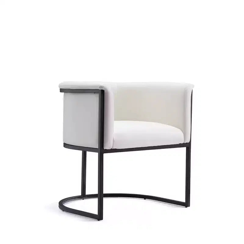 Manhattan Comfort Set of 2 Cosmopolitan Faux Leather Dining Chairs