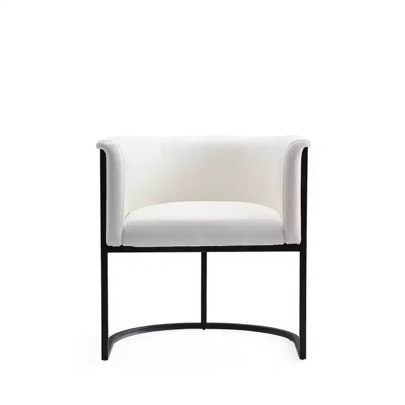 Manhattan Comfort Set of 2 Cosmopolitan Faux Leather Dining Chairs