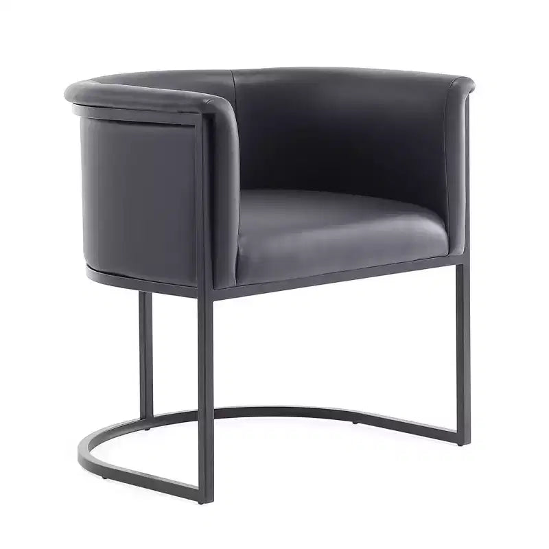 Manhattan Comfort Set of 2 Cosmopolitan Faux Leather Dining Chairs