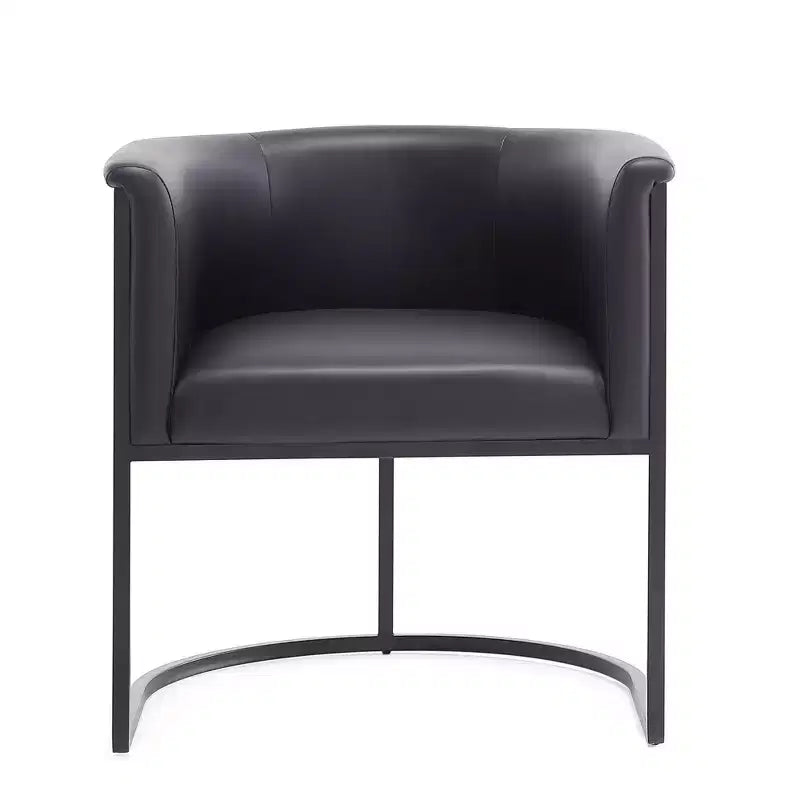 Manhattan Comfort Set of 2 Cosmopolitan Faux Leather Dining Chairs