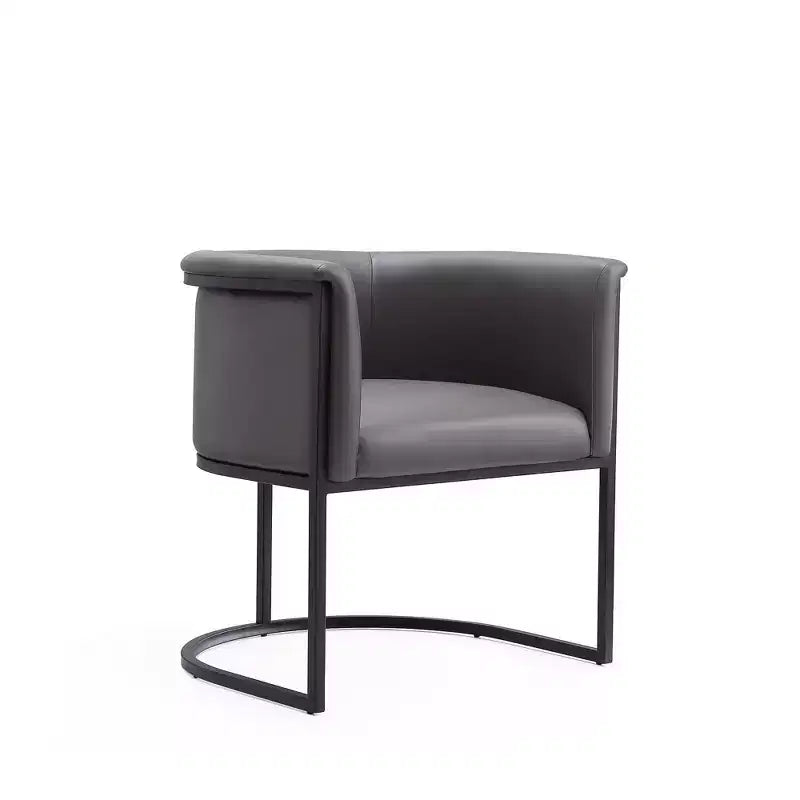 Manhattan Comfort Set of 2 Cosmopolitan Faux Leather Dining Chairs