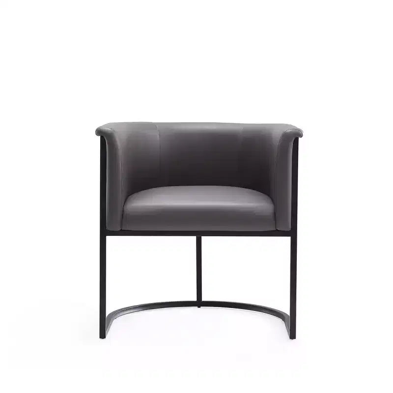 Manhattan Comfort Set of 2 Cosmopolitan Faux Leather Dining Chairs