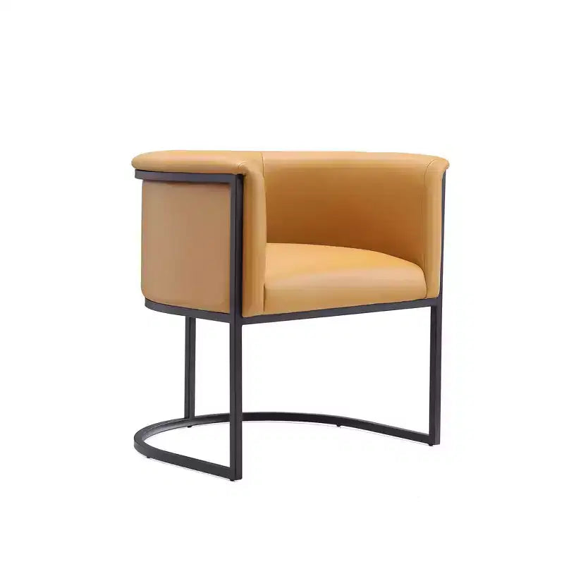 Manhattan Comfort Set of 2 Cosmopolitan Faux Leather Dining Chairs