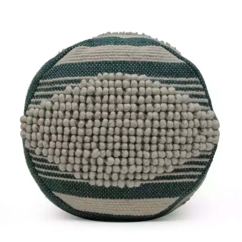 Lucknow Boho Handcrafted Fabric Cylinder Pouf - Christopher Knight Home