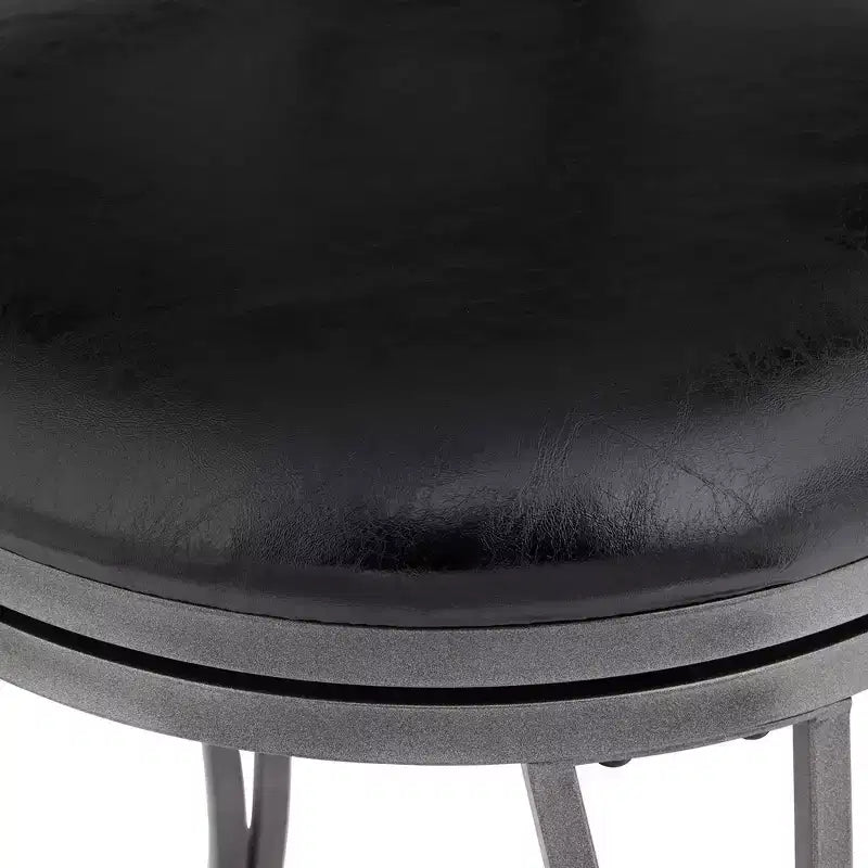 55 Downing Street Brown Swivel Bar Stools 24 7/8 High Set of 2 Traditional with Backrest Footrest Kitchen Counter Height Island