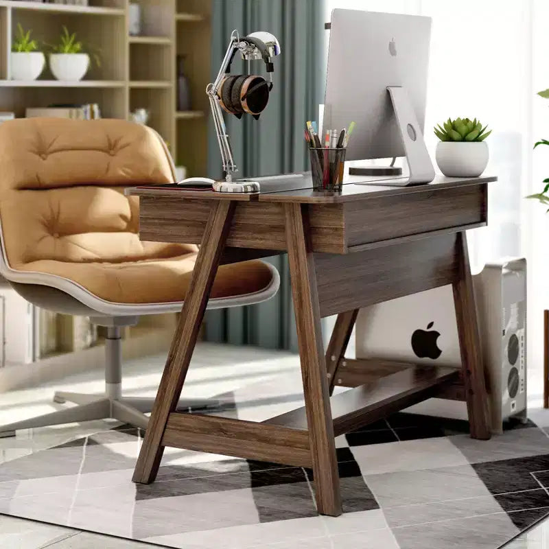 Costway Computer Desk Home Office Writing Workstation w/ Flip Top Compartment