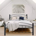 Costway Twin/Full/Queen Size Metal Bed Frame Platform Mattress Foundation with Headboard Footboard