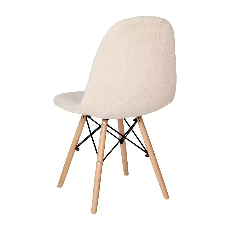 Merrick Lane Lyon Faux Shearling Accent Chair, Modern Accent Chair For Bedroom, Entryway, and Living Room