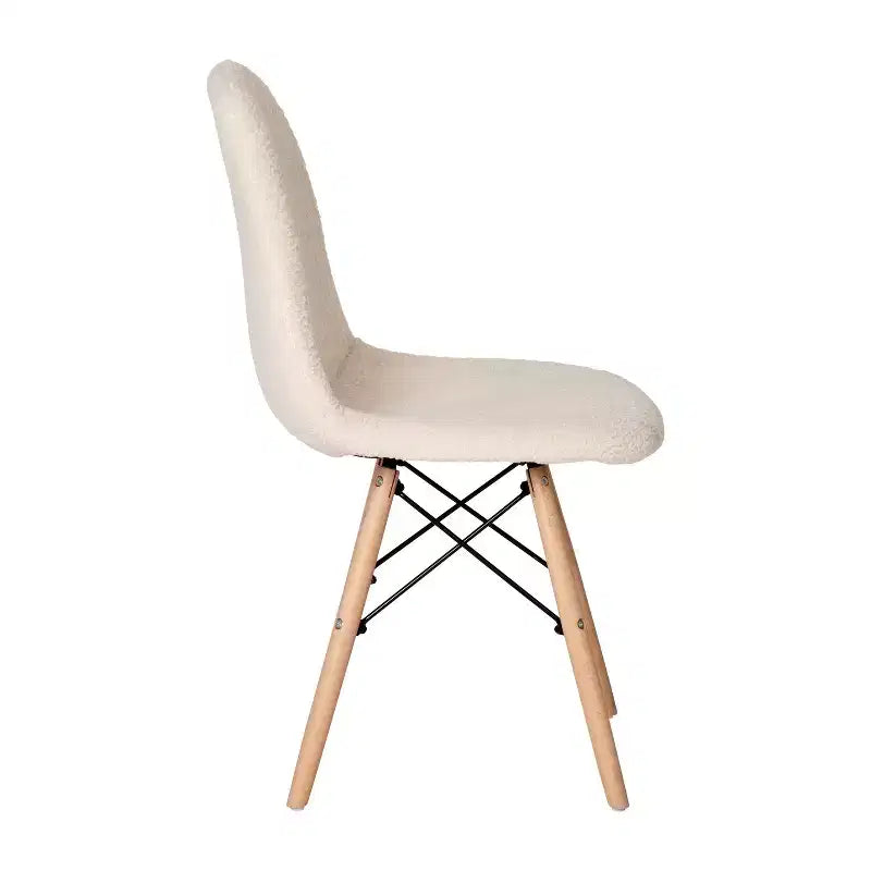 Merrick Lane Lyon Faux Shearling Accent Chair, Modern Accent Chair For Bedroom, Entryway, and Living Room