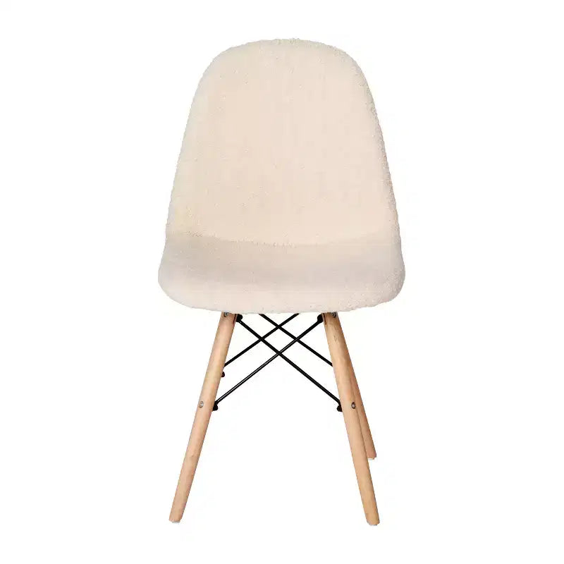 Merrick Lane Lyon Faux Shearling Accent Chair, Modern Accent Chair For Bedroom, Entryway, and Living Room