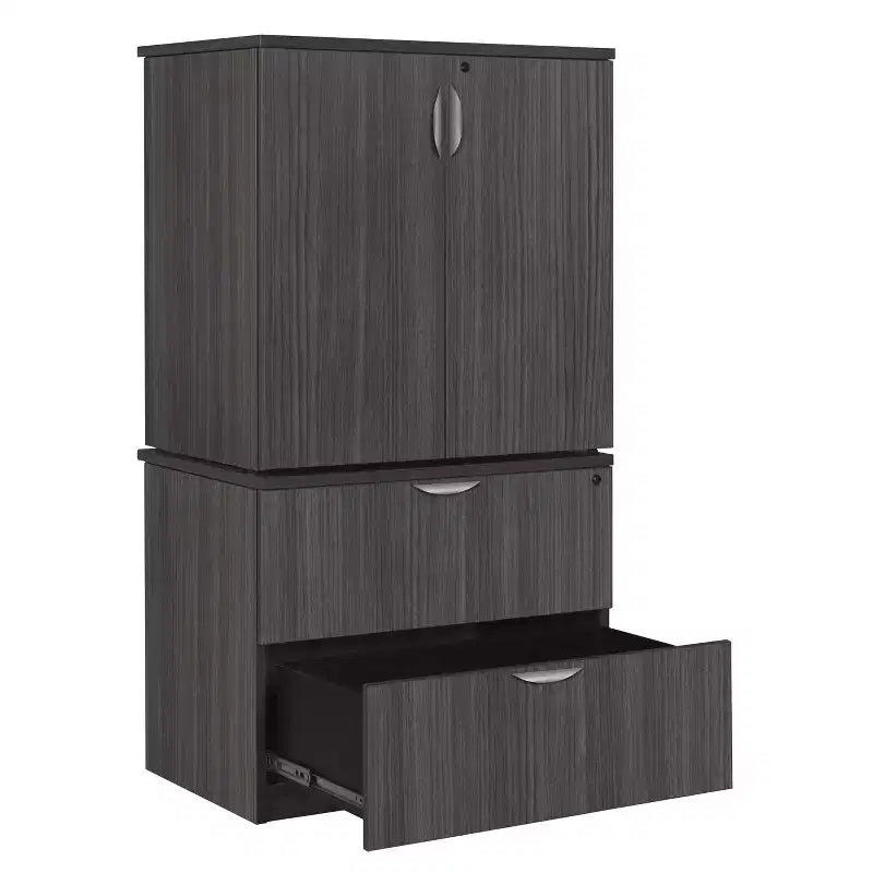 Legacy File with Stackable Storage Cabinet - Regency