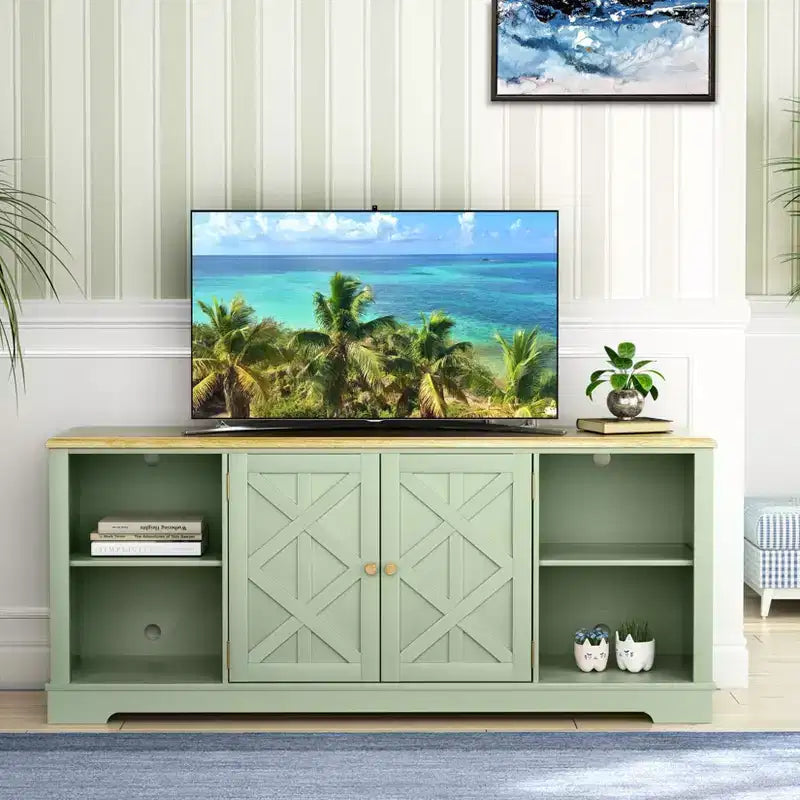 70" Farmhouse Style TV Stand for TVs up to 78" - Festivo