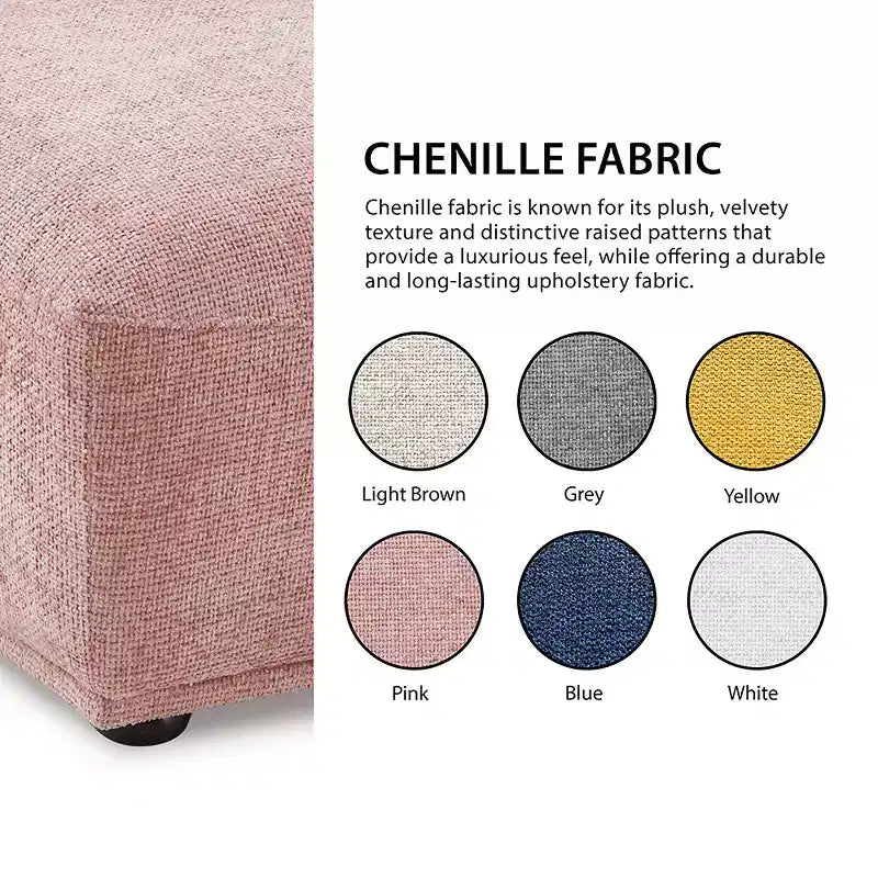 HOMES: Inside + Out Povoa Modern Modular Trapezoidal Ottoman