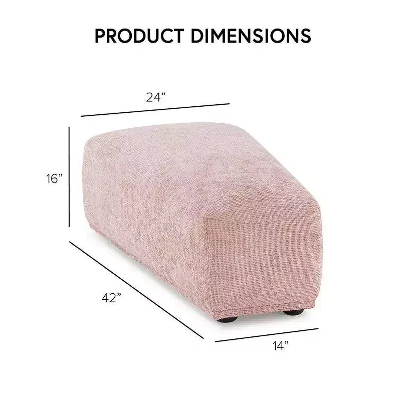 HOMES: Inside + Out Povoa Modern Modular Trapezoidal Ottoman